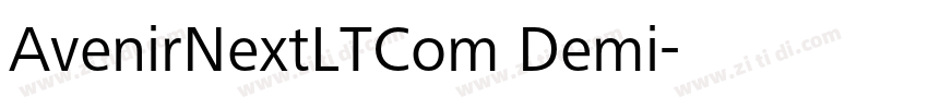 AvenirNextLTCom Demi字体转换